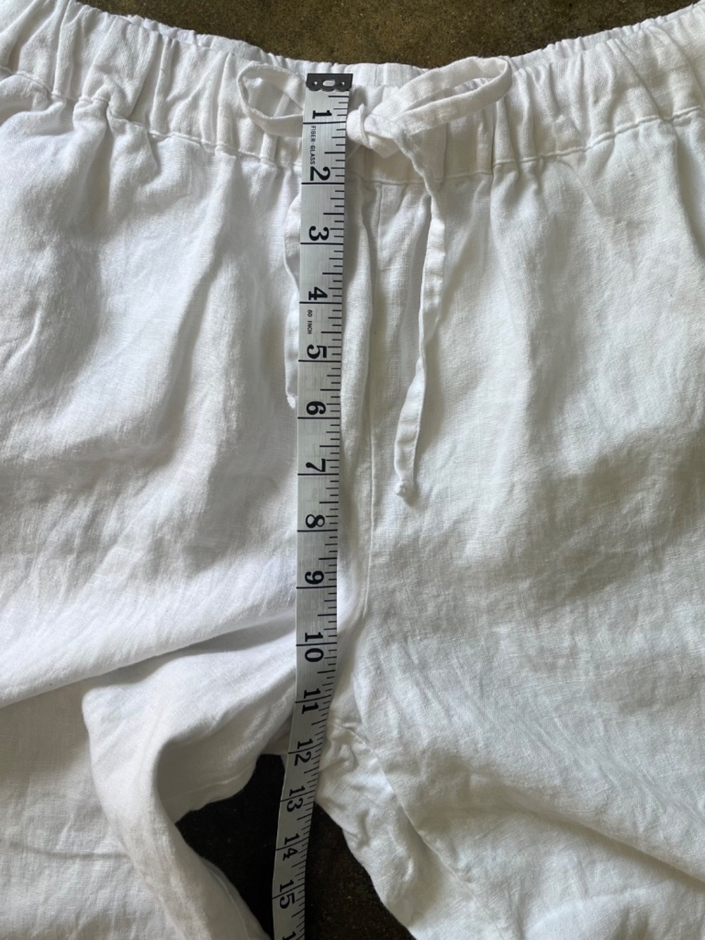 Boden Wide Leg Linen Crop Pants White - Picture 6 of 7